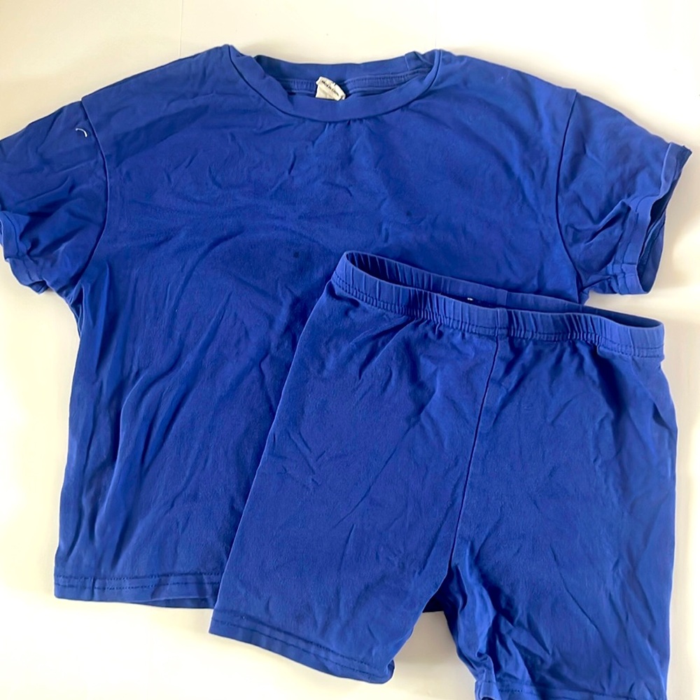 SHEIN Kids Navy Blue Pajama Set